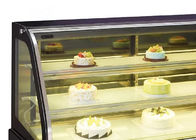 Διαφανές γυαλί 1220mm ψυγείο επίδειξης κέικ 670W
