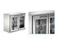 Clear Glass Double Door 920mm Catering Refrigeration Equipment