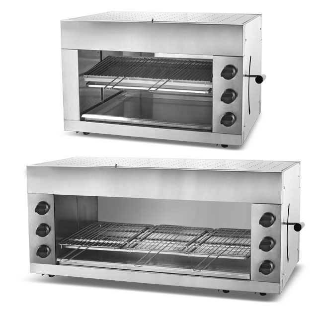 9KW εμπορικό αέριο Salamander 2 ραφιών 3/6 μηχανή σχαρών κρέατος ανοξείδωτου καυστήρων για το ξενοδοχείο