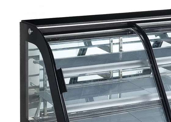 Μπροστινό ψυγείο επίδειξης κέικ πορτών 220V 900W ανοίγματος