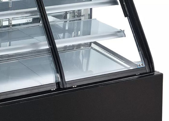 Μπροστινό ψυγείο επίδειξης κέικ πορτών 220V 900W ανοίγματος
