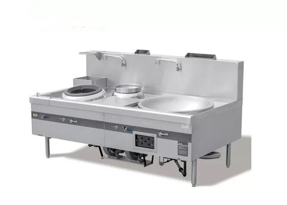 Υψηλή αποδοτικότητα SS 304 2200mm κινεζική σόμπα εστιατορίων